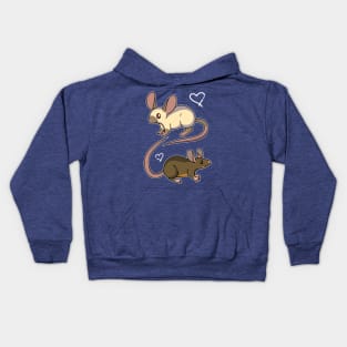 Fancy Mouse Love Kids Hoodie